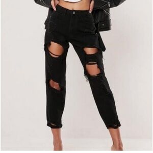 Missguided riot high rise mom jeans